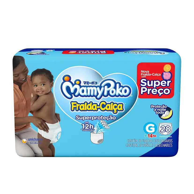 Fralda macia com excelente custo-benefício e ótima absorção