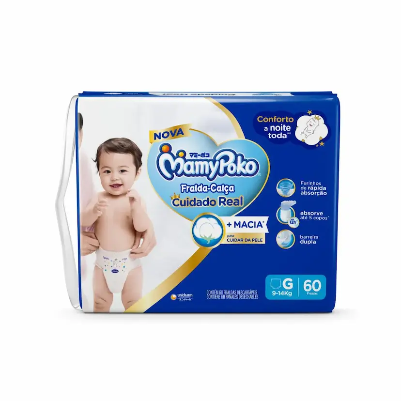 Fralda macia com excelente custo-benefício e ótima absorção