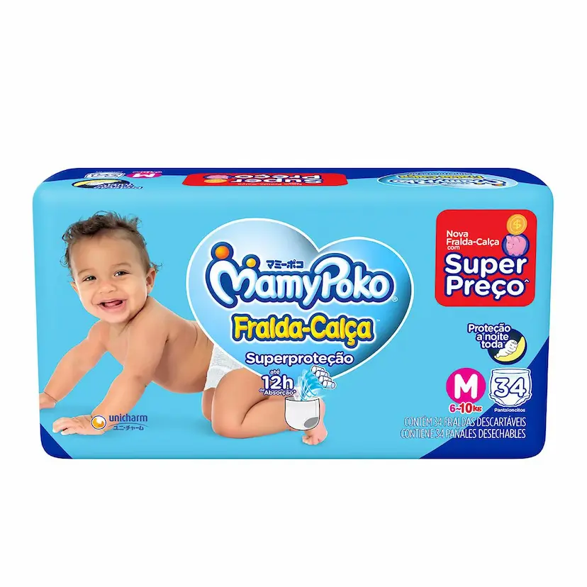 Fralda macia com excelente custo-benefício e ótima absorção
