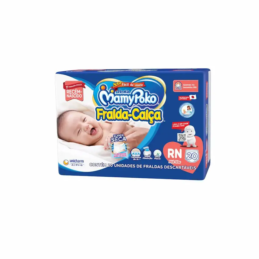 Fralda macia com excelente custo-benefício e ótima absorção