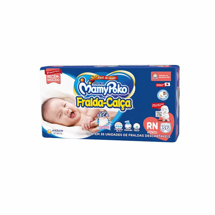 Fralda macia com excelente custo-benefício e ótima absorção